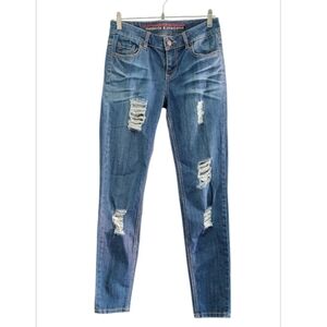 Standards & Practices Distressed Blue Jeans Size 26